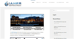 Desktop Screenshot of iahpr.org