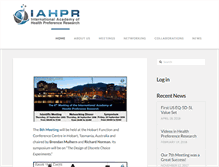 Tablet Screenshot of iahpr.org